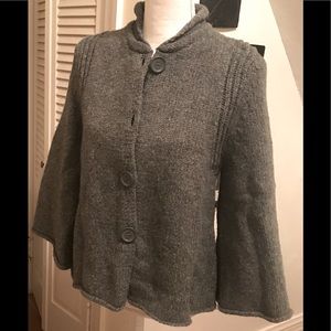 Max Studio lambs wool gray sweater Large